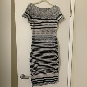 Xoxo bodycon striped dress